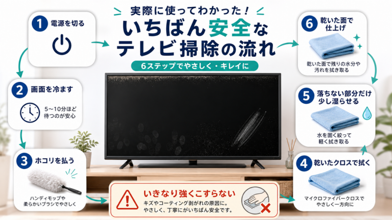 テレビの汚れを落とした実体験