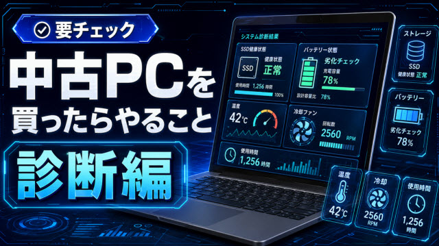 中古pcを買ったらやること診断編