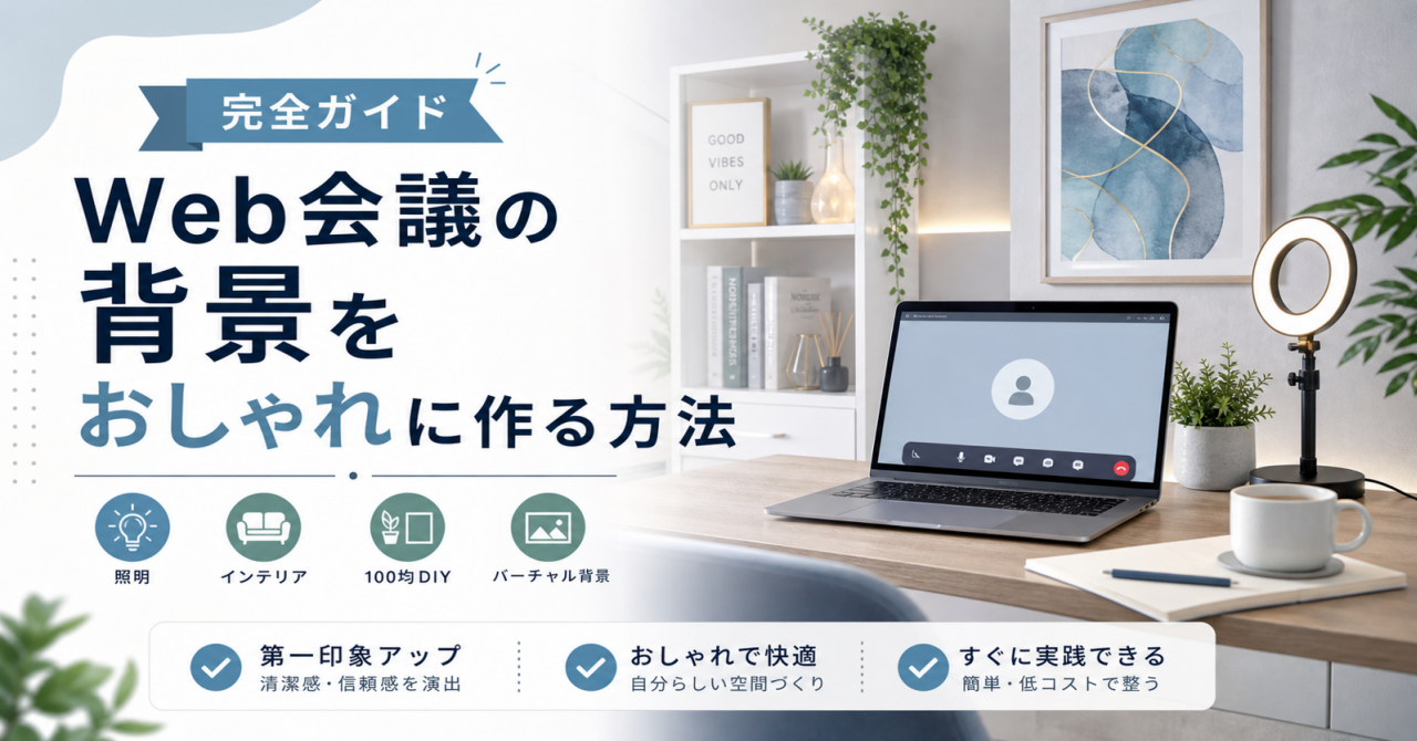 Web会議の背景をおしゃれに作る方法【完全ガイド】