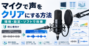 マイクで声をクリアにする方法を分かりやすく解説！
