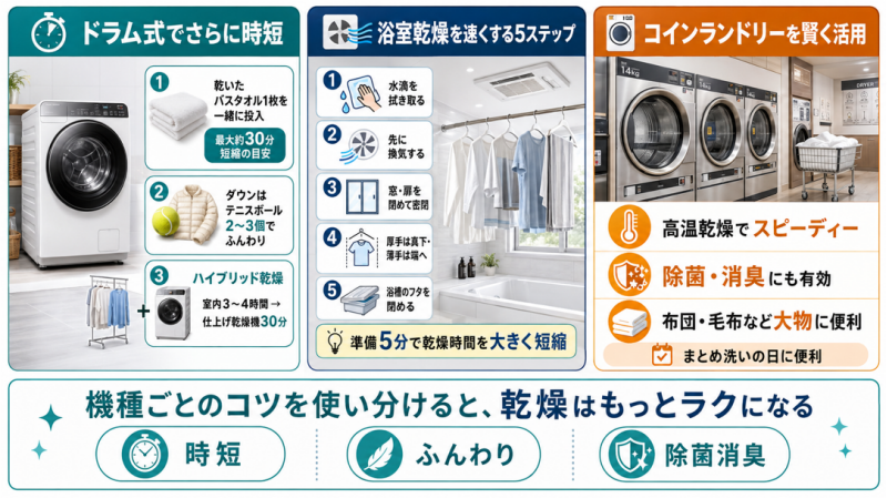 乾燥機を使いこなす効率化のコツ