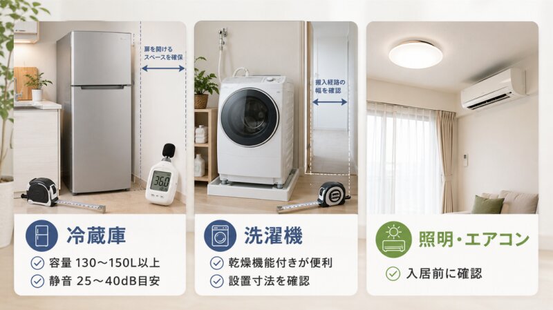 新生活家電の優先順位が高い必須家電