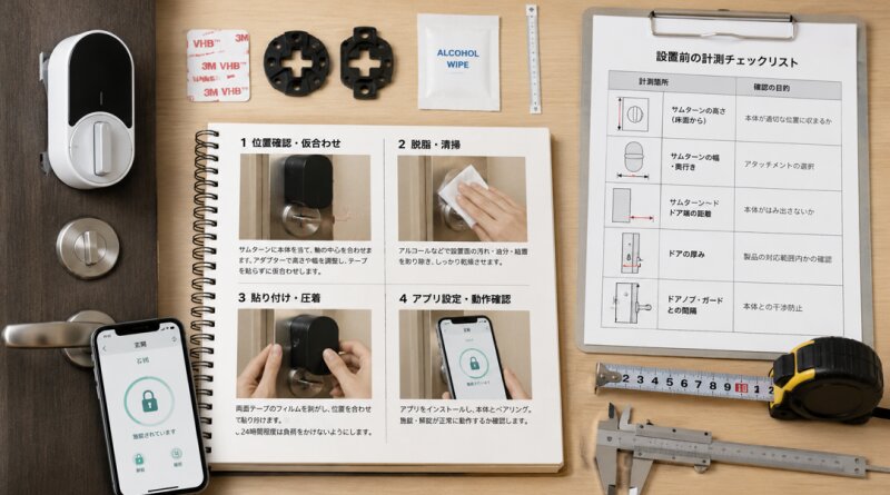 賃貸向けスマートロック設置方法の手順
