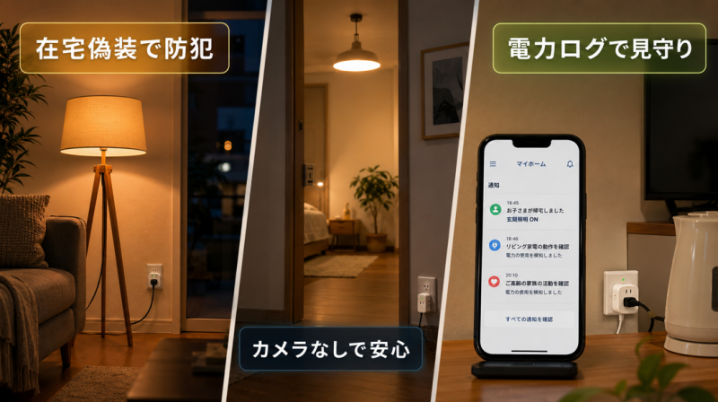 防犯と見守りへのスマートプラグ活用と使い道