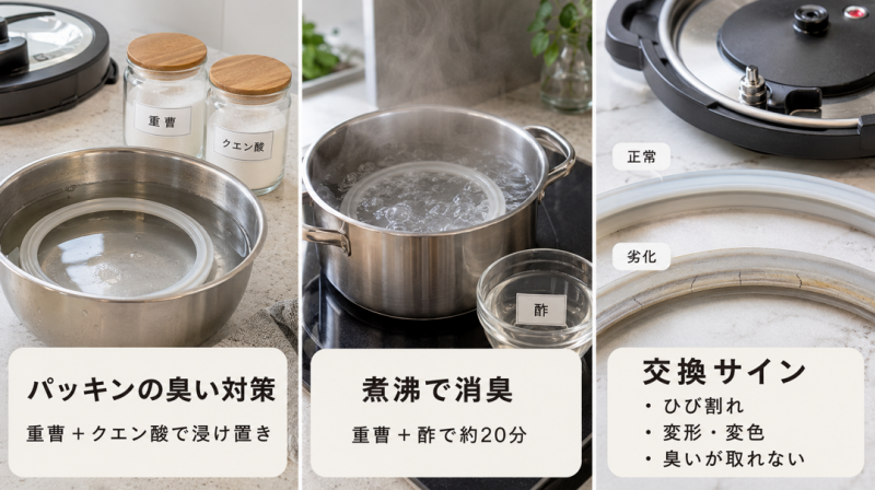 電気圧力鍋の焦げとにおいの掃除方法