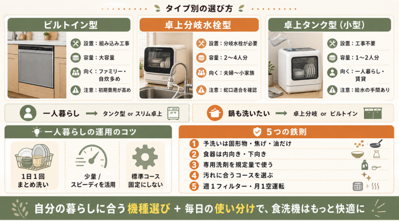 食洗機の使い方のコツを活かした毎日